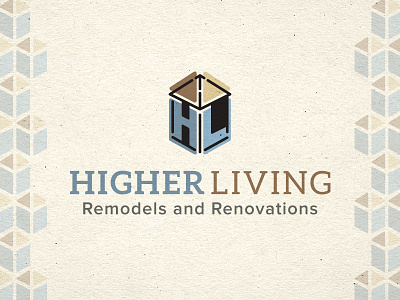 Higher Living Remodel Logo branding can you spot! hidden element logo remodeling logo