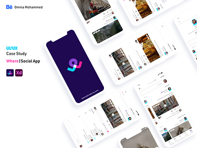 Where|Social App ui