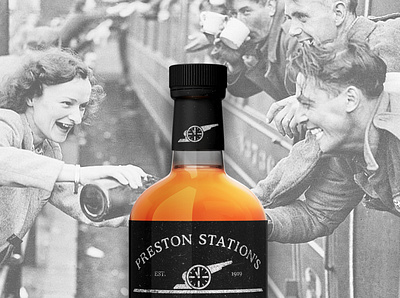 Preston Station's Gunfire Rum brand identity branding branding design graphic design logo logo design packaging design product design typography ui