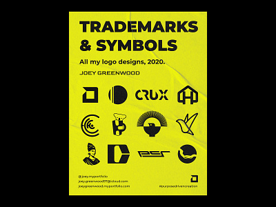 Trademarks & Symbols Poster brand identity branding branding agency branding and identity branding concept branding design design design process graphic design icon logo logo design logodesign logos logotype poster poster a day poster art typography