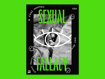 014 Sexual Fallacy design design process graphic design poster poster a day poster art poster design typography