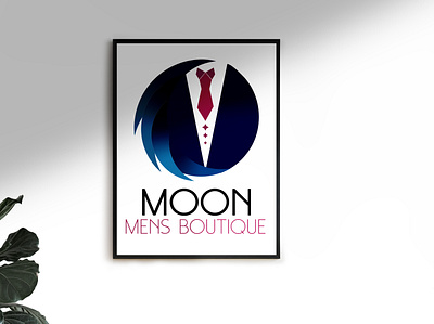 moon bootique branding illustration logo vector