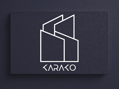 Karako construction company branding design illustration logo logodesign