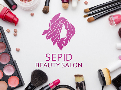 Sepid beauty salon beauty logo beauty salon branding design hairstyle illustration logo logodesign logotype typography