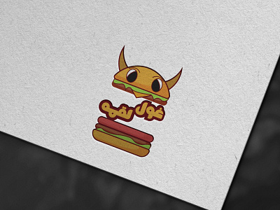 Ghol logmeh fast food (Giant morsel ) branding burger design fastfood illustration logo logodesign logotype typography