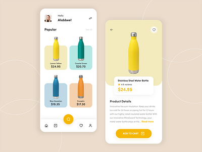 Bottle  App Design