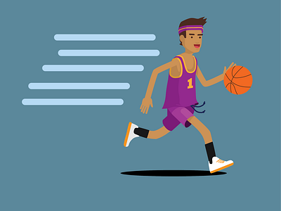 Basketball Player Illustration