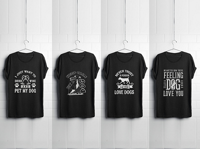 Dog Quotes Typography T-shirt Design calligraphy illustration letter lettering modern t shirt t shirts text typography