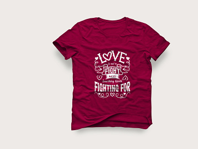 Lettering/typography t shirt design modern