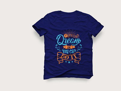 Lettering/typography t shirt design modern motivational typhography