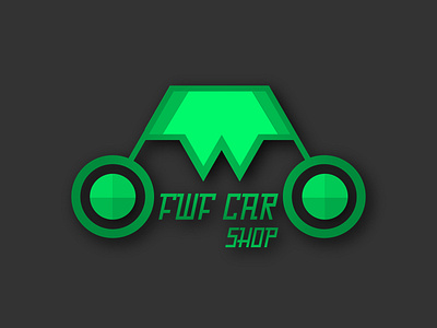 FWF Car Shop branding graphic design illustration logo vector