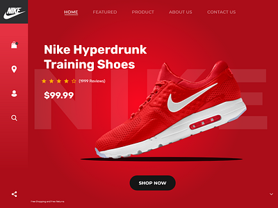 Nike Hyperdunk header hyperdunk nike ui uiux userexperience userinterface ux web webdesign website