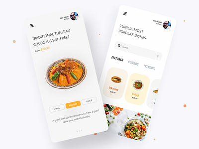 Food Delivery App app branding design food illustration logo mobile tunisia tunisian ui uiux userexperience ux