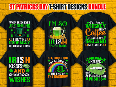 ST PATRICKS DAY T-Shirt Designs Bundle