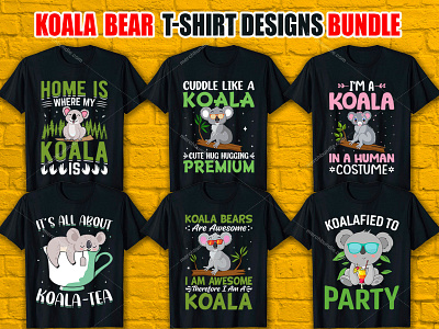 KOALA BEAR T-Shirt Design branding canva t shirt design design graphic design how to make tshirt design how to design a shirt how to design a t shirt how to design a t shirt illustration illustrator tshirt design merch design t shirt design t shirt design photoshop t shirt design tutorial tshirt design