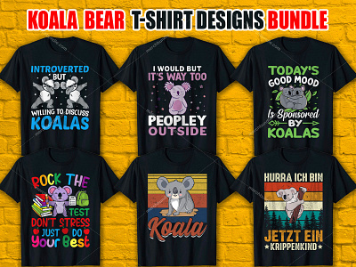 KOALA BEAR T-Shirt Design branding bulk t shirt design custom t shirt custom t shirt design design graphic design graphic t shirt how to design a tshirt how to design a shirt how to design a t shirt illustration logo murch by amazon t shirt design trendy t shirt trendy tshirt design ui