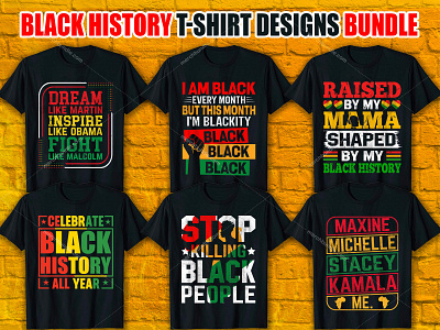 BLACK HISTORY T-Shirt Design Bundle