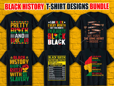 BLACK HISTORY T-Shirt Design Bundle