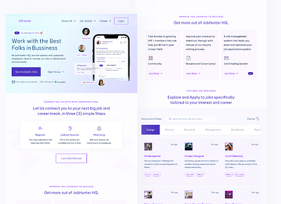 Job Hunter HQ - Landing Page