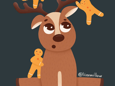 Christams Deer illustration