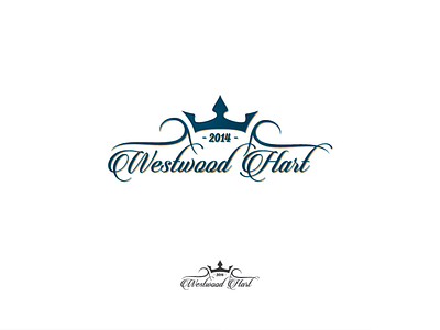 concept logo branding crown hart logo westwood