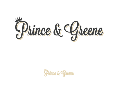 Prince & Greene branding concept logo