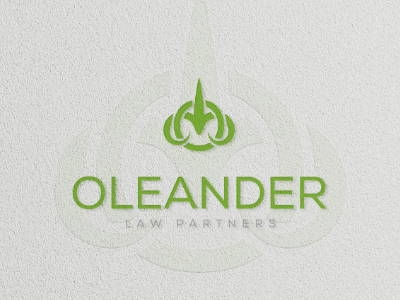 Oleander Law Partners, logo proposal branding concept logo