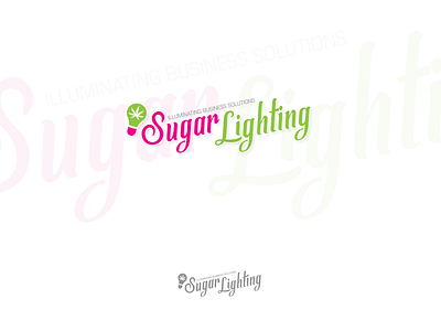 Sugar Lighting branding concept logo