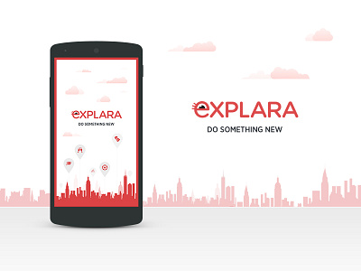 Explara Onboarding Re-visited android splash screen walkthrough