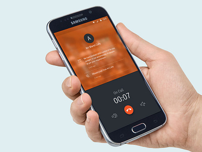 Call Answer experience for a upcoming Android App android call screen ui