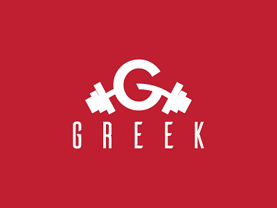 Greek Fitness brand branding fitness fitness app fitness center fitness club fitness logo flat logo gym gym app gym logo lifestyle logo logo design minimalist logo