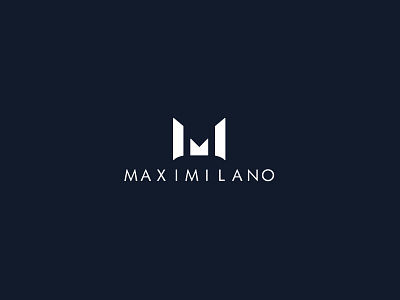 MAXIMILANO brand branding design flat logo logo logo design minimalist logo
