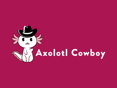 Axolotl Cowboy axolotl cowboy brand branding business logo company logo cowboy logo cute logo design flat logo graphic design illustration illustrator logo logo design minimalist logo modern logo professional logo simple logo vector