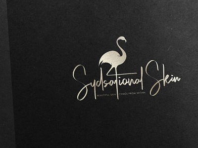 Sydsational Skin(flamingo ) LOGO 2021 branding creative logo illustrator logo design simple symbol vector vector logo