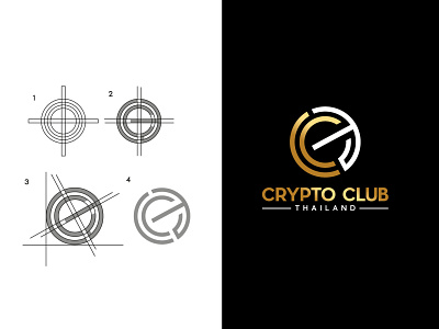 Crypto club Thailand 2021 app logo cct cct logo coin coin logo concept creative logo illustration letter logo logo logo design symbol vector logo