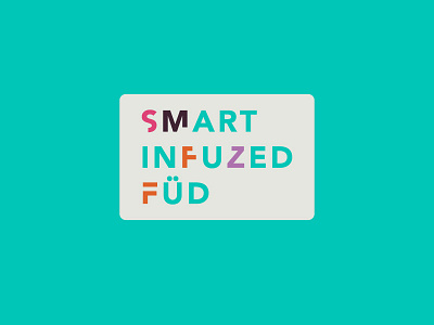 Smart Infuzed Füd Logo branding design flat logo minimal typography vector