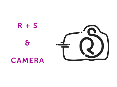 RS photographer logo camera logo mark photography rs