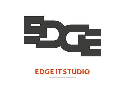 Edgeitstudio logo Final edge logo mark personal studio word