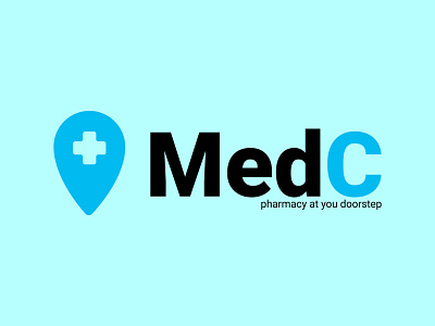 MedC logo adobe illustrator app branding design flat flat logo design freelance design graphic design logo logo design logodesign medicine app pharmacy pharmacy app pharmacy logo