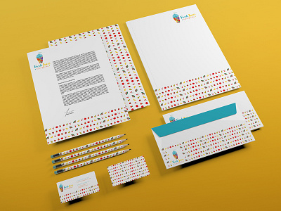 Fresh Juice Brand Identity brand fresh fresh juice fruits identity juice logo stationary