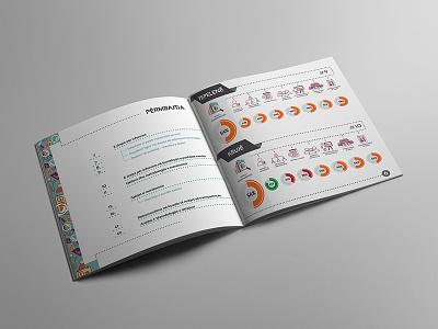 Brochure brochure icons infographics project
