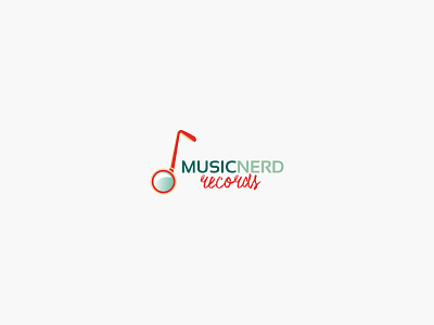 Music Nerd Records glasses logo music music note nerd records