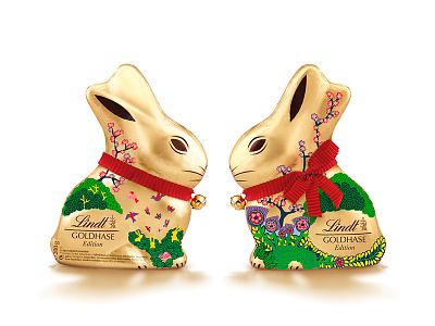 Lindt bunny bunny chocolate chocolate packaging lindt nature spring