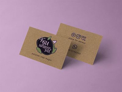 Logo & visit card design for handmade studio branding design logo typography visit card