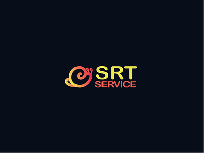 SRT Service adobe illustrator branding bright design graphic graphic design illustration logo neon snail vector vibrant