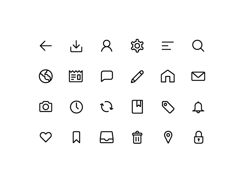 Line Icon Pack Free Download By Sayed On Dribbble