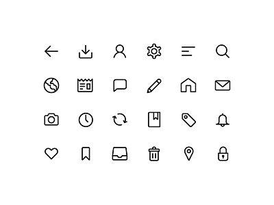 Download Line Icon Pack Free Download By Sayed On Dribbble