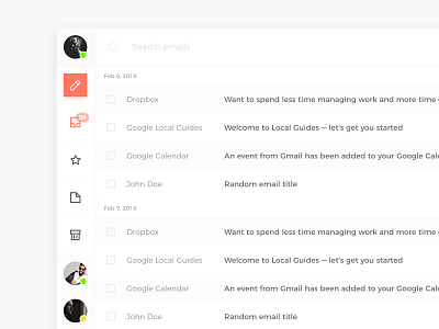 Inbox sketch dashboard email icons inbox orange random sketch ui ux