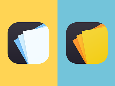Cards App Icons app card color scheme icon logo mail mailchimp paper postcard process variation