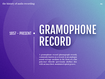 history of audio recording - #1 gramophone (aka vinyl) audio gramophone
